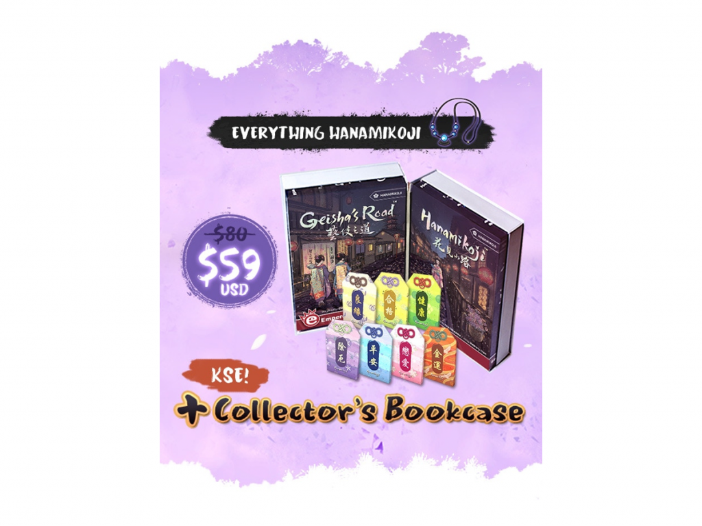 Hanamikoji Geisha’s Road Kickstarter Centlus Board Game